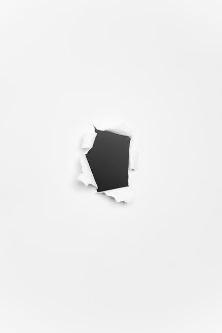 A black hole torn through a white paper, symbolizing breakthrough or discovery.
